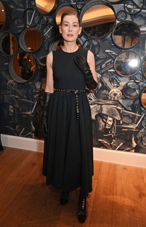 Rosamund Pike in Black Dress at Saltburn Screening in London 4