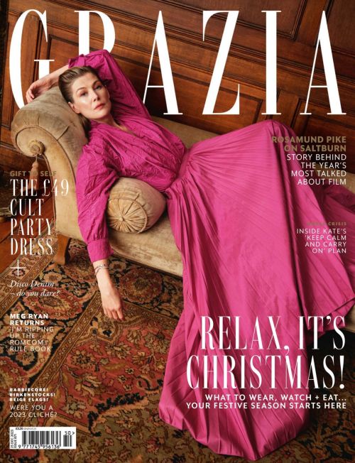 Rosamund Pike Radiates Elegance in Grazia's December 2023 Feature