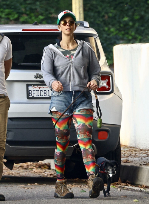 Sarah Silverman and Rory Albanese with Their Dogs in Los Feliz 1