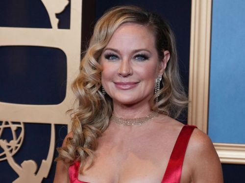 Sharon Case in red dress at 50th Daytime Emmy Awards 2023 2