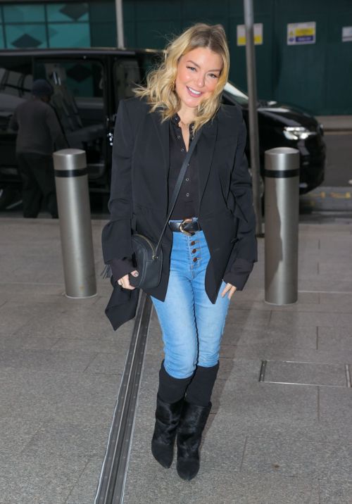 Sheridan Smith in Black Jacket in London Outing