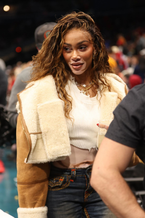 Winnie Harlow at Washington Wizards vs Toronto Raptors Game 2