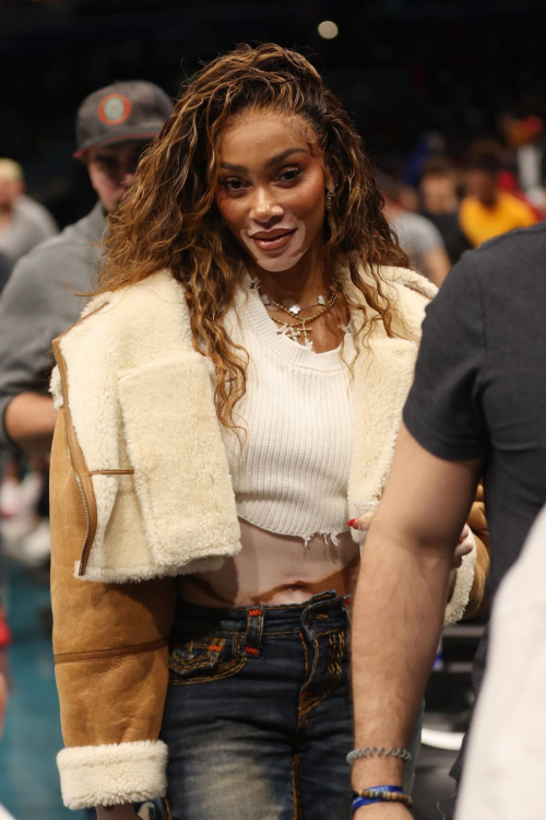 Winnie Harlow at Washington Wizards vs Toronto Raptors Game 6