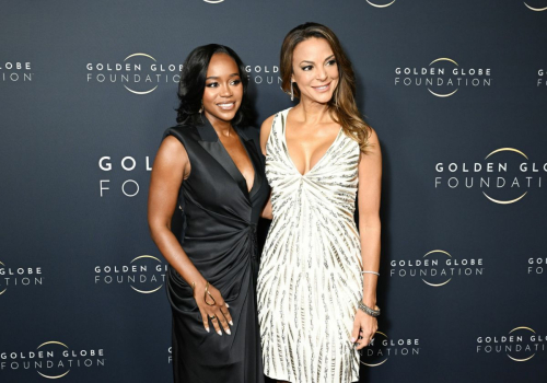 Aja Naomi King and Eva Larue at Golden Globe Foundation Dinner, January 2024 8