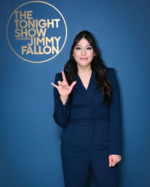 Alaqua Cox at Tonight Show Starring Jimmy Fallon in New York, January 2024