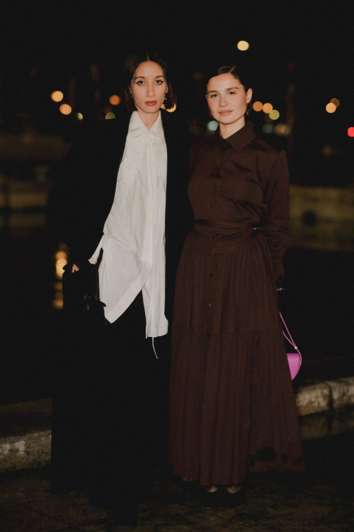 Alexandra Guerain and Camelia Bourbon at Patou Fall/Winter 2024 Show, Paris, January 2024