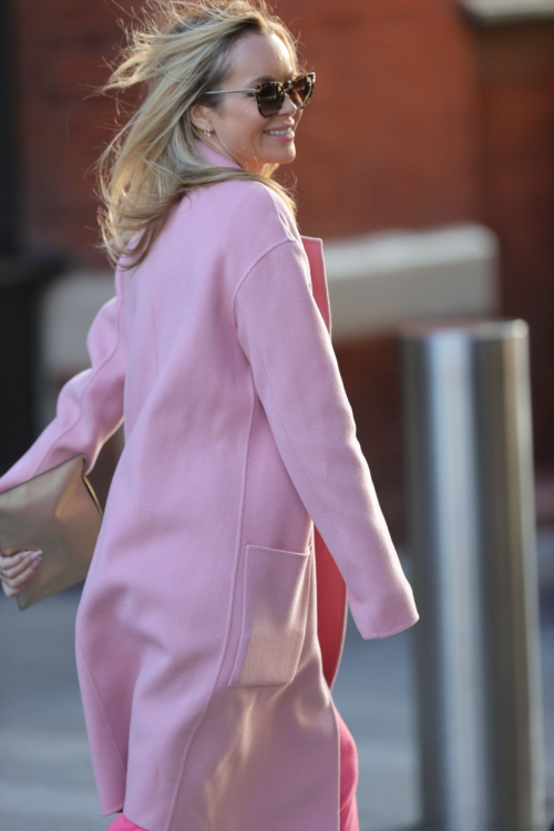 Amanda Holden in Pink at Heart Radio in London, January 2024 2