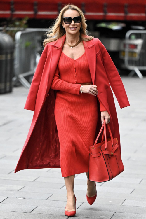 Amanda Holden Leaves Heart Breakfast Show in London, January 2024