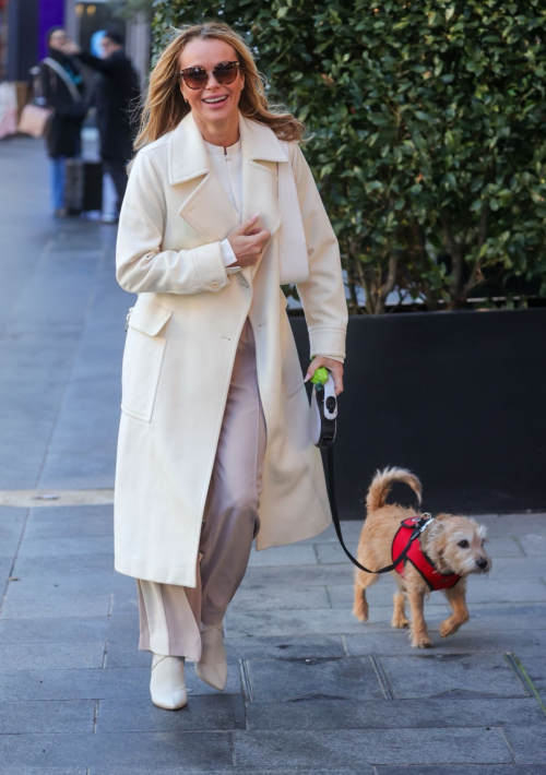 Amanda Holden Out with Dog in London, January 2024