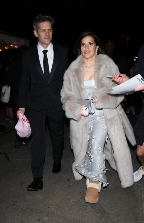 America Ferrera Leaves HBO Afterparty, January 2024 3