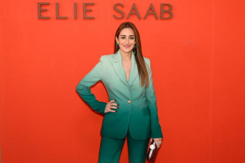 Amina Khalil at Elie Saab Spring 2024 Show, Paris Fashion Week, January 2024 1