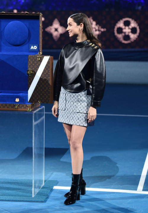 Ana de Armas Presents Louis Vuitton Trophy at Australian Open, January 2024 6