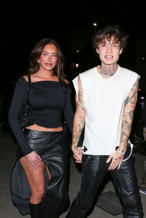 Anastasia Karanikolaou and Jaden Hossler Arrive at Shorebar, January 2024 3