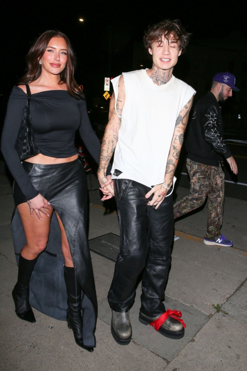 Anastasia Karanikolaou and Jaden Hossler Arrive at Shorebar, January 2024 5