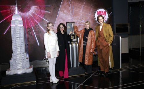 Angourie Rice and Cast of Mean Girls at Empire State Building, January 2024 1