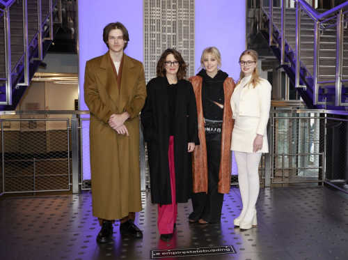 Angourie Rice and Cast of Mean Girls at Empire State Building, January 2024 5