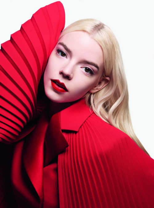 Anya Taylor-Joy for Dior Beauty Rouge Dior Campaign, January 2024