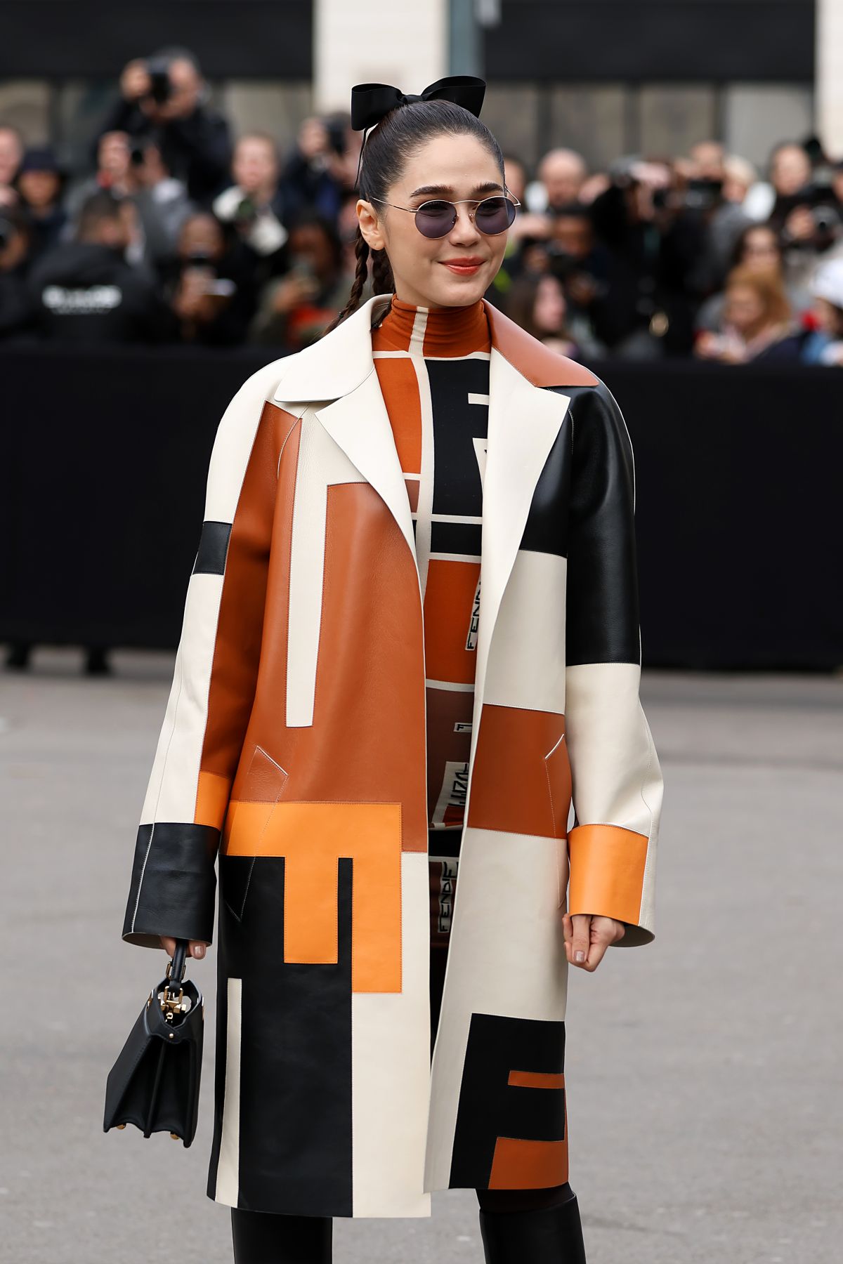 Araya Hargate at Fendi Couture Spring 2024 Show, Paris, January 2024