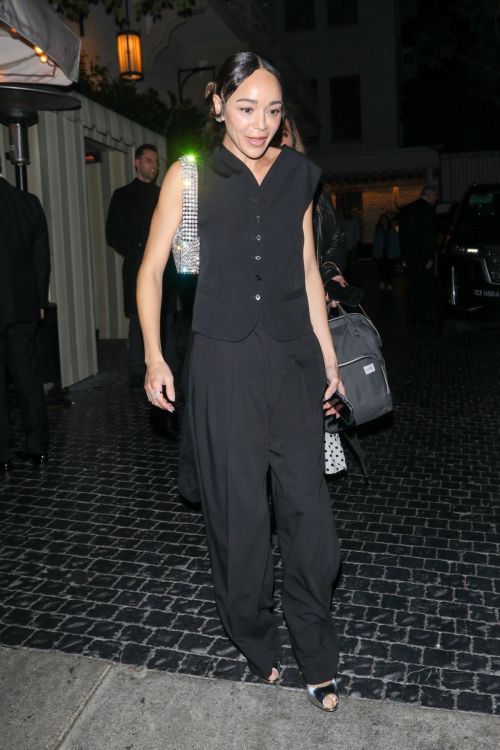 Ashley Madekwe Leaves Critics Choice Awards Afterparty at Chateau Marmont, January 2024 2