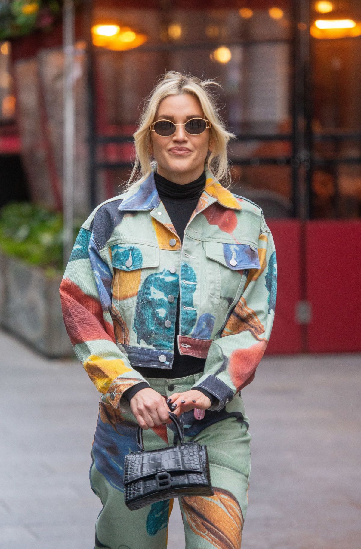 Ashley Roberts Leaves Global Radio Studios in London, January 2024