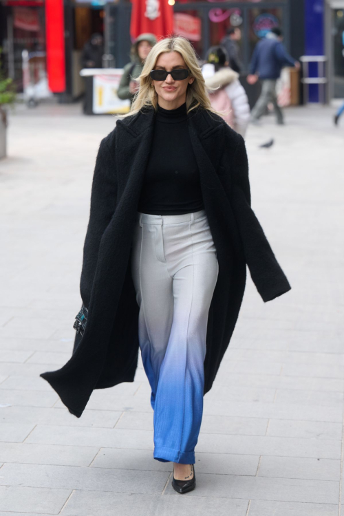 Ashley Roberts leaves Global Radio Studios in London, January 2024