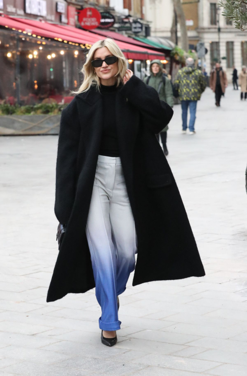 Ashley Roberts leaves Global Radio Studios in London, January 2024 1