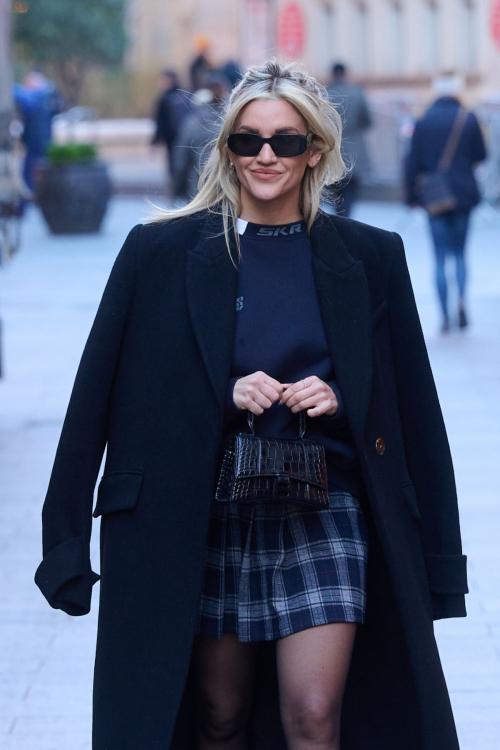 Ashley Roberts Leaves Global Radio Studios in London, January 2024 4