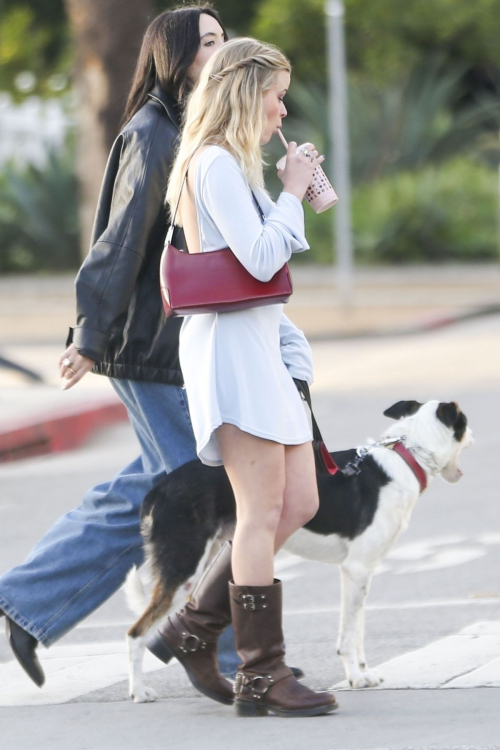 Ava Philippe Out with Her Dog in Santa Monica, January 2024 2