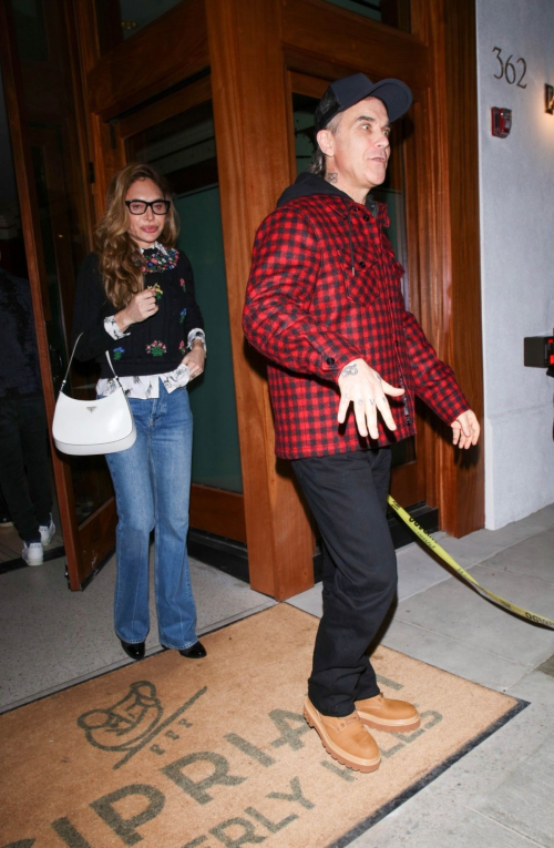 Ayda Field and Robbie Williams Leave Cipriani in Beverly Hills, January 2024 3