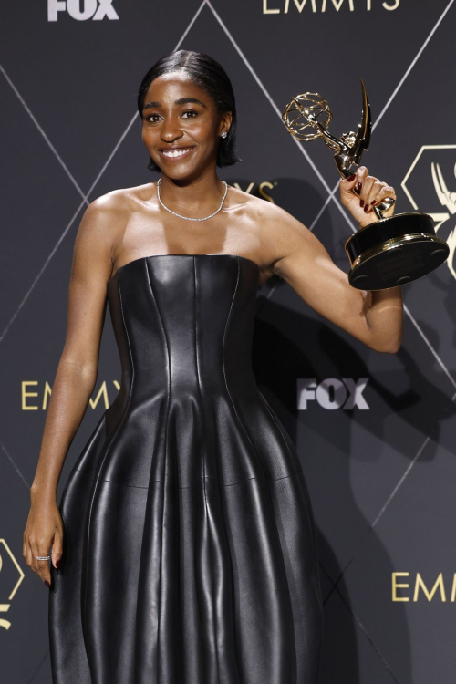 Ayo Edebiri at 75th Primetime Emmy Awards, January 2024 5