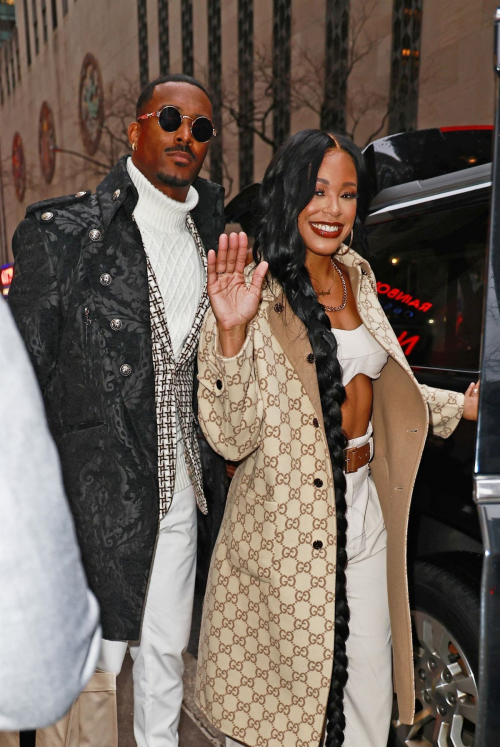 Bianca Belair and Montez Ford Spotted at NBC Studios in New York, January 2024