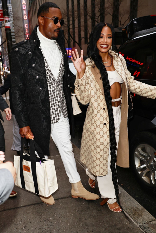 Bianca Belair and Montez Ford Spotted at NBC Studios in New York, January 2024 2