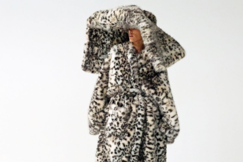 Bianca Censori in Fur at a Studio in Los Angeles, January 2024 3