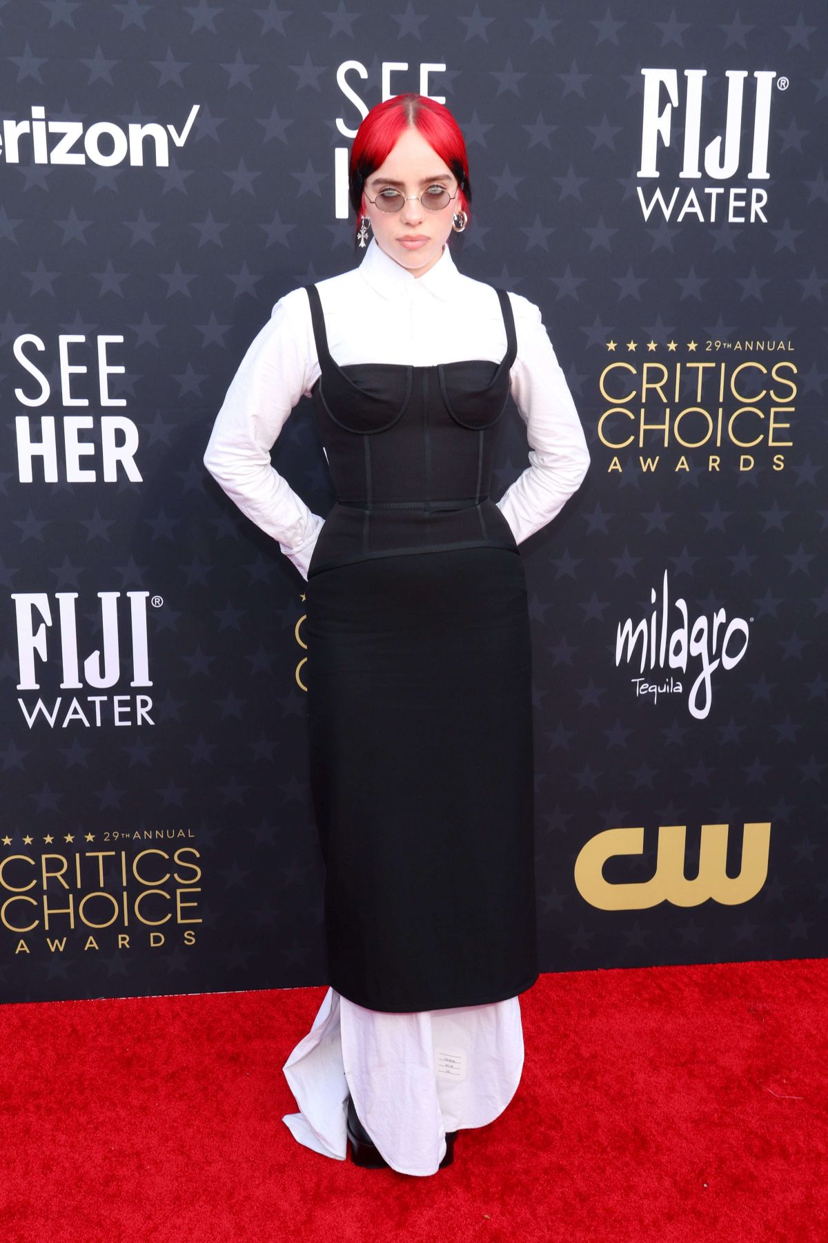 Billie Eilish at 2024 Critics Choice Awards in Santa Monica, January 2024