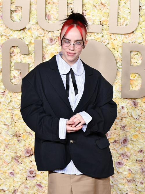 Billie Eilish at Golden Globe Awards, January 2024