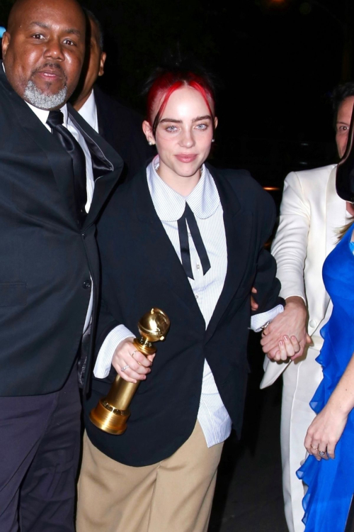 Billie Eilish at Golden Globes Afterparty, January 2024