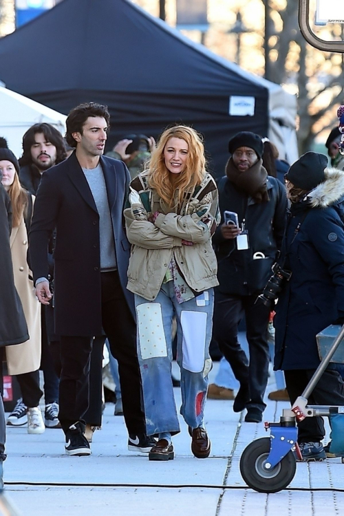 Blake Lively on the Set of It Ends With Us in Jersey City, January 2024 2