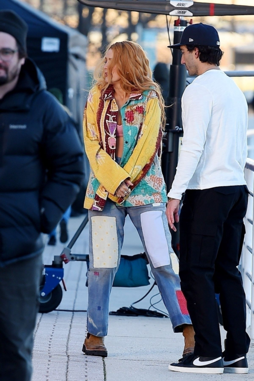 Blake Lively on the Set of It Ends With Us in Jersey City, January 2024 5