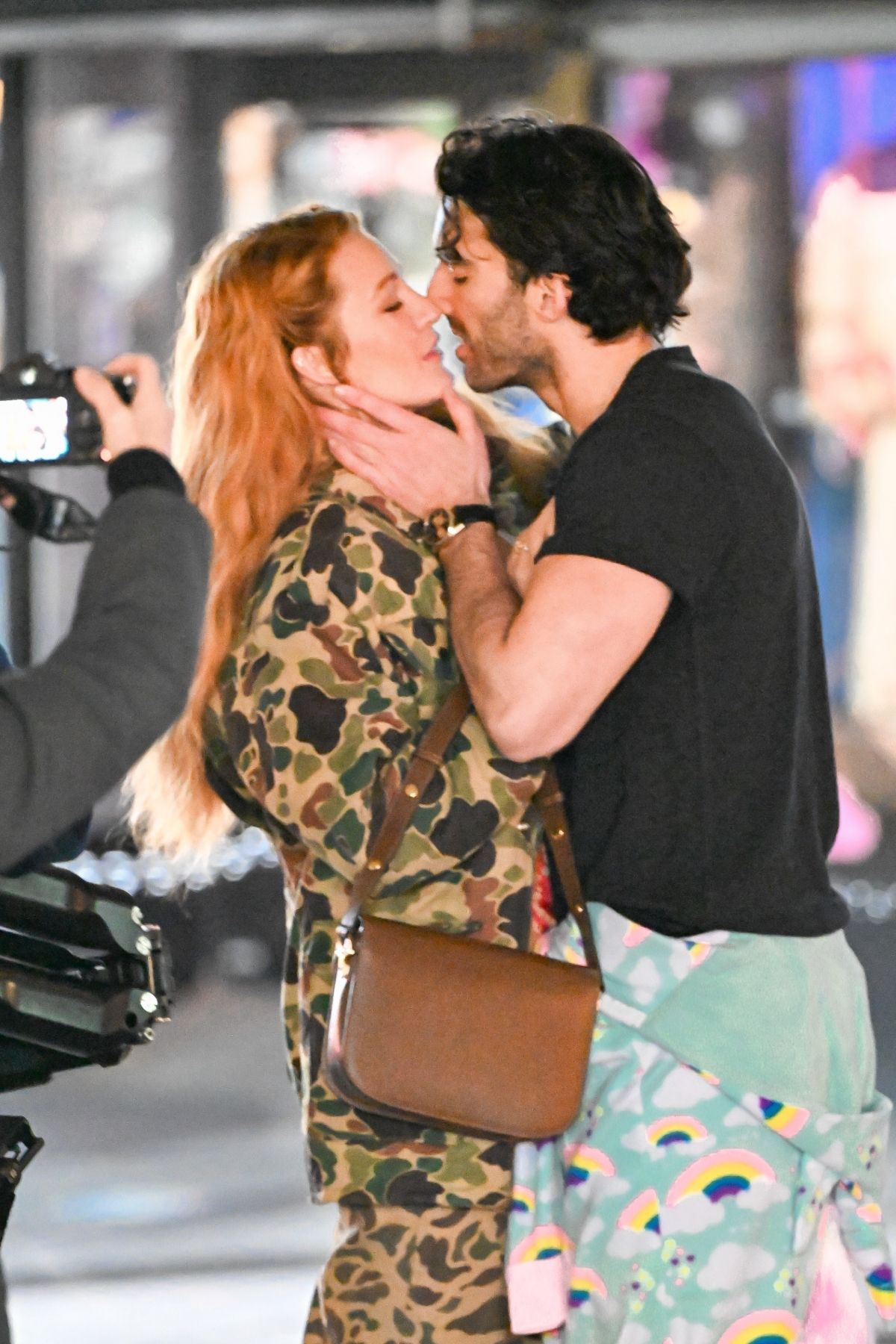 Blake Lively Shares On-Screen Kiss on Set of It Ends With Us, January 2024