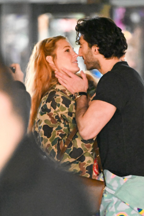 Blake Lively Shares On-Screen Kiss on Set of It Ends With Us, January 2024 7