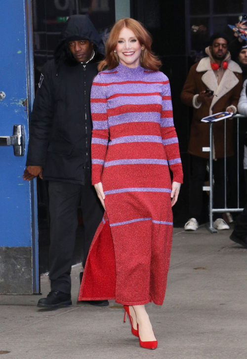 Bryce Dallas Howard Leaving Good Morning America in New York, January 2024 4