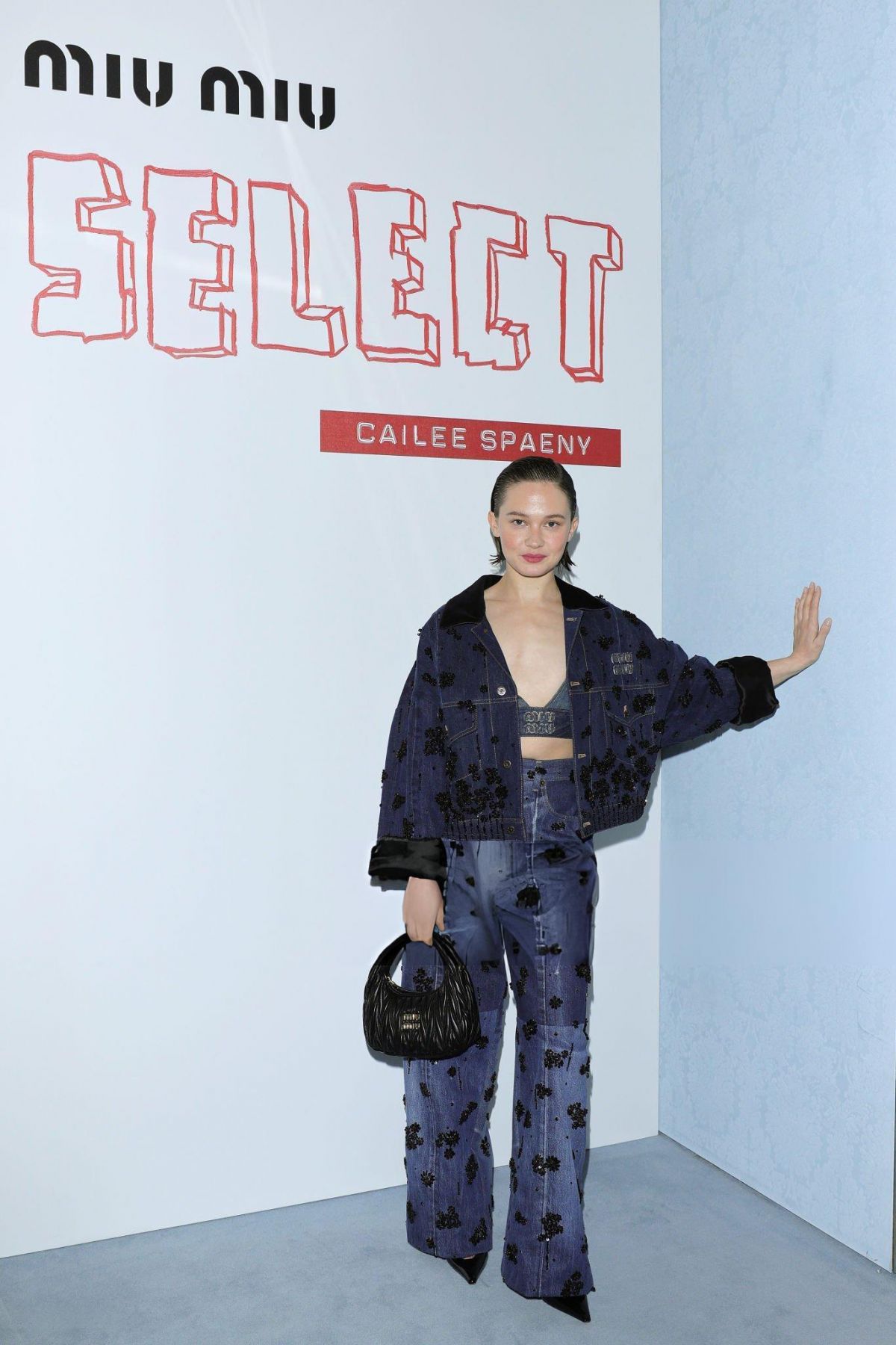 Cailee Spaeny at Miu Miu Select in Milan, January 2024