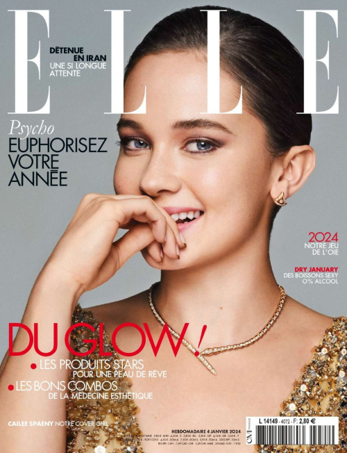 Cailee Spaeny in Elle France, January 2024