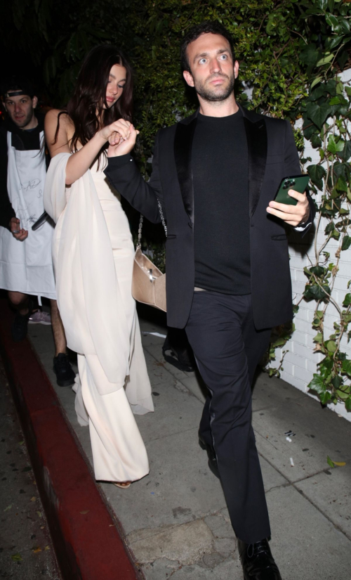 Camila Morrone Leaves HBO Golden Globes Afterparty, January 2024