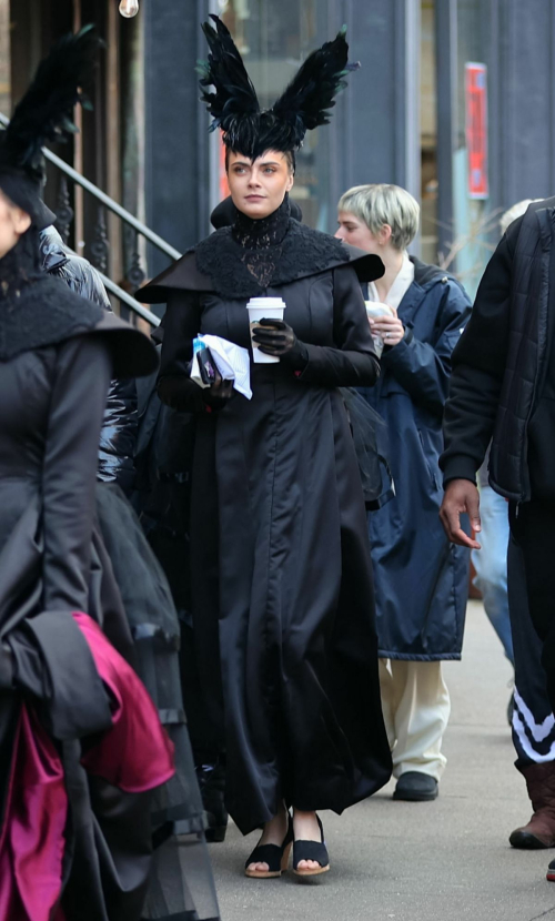 Cara Delevingne on American Horror Story Set in New York, January 2024 2