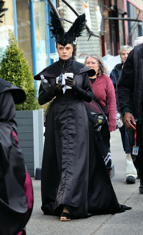 Cara Delevingne on American Horror Story Set in New York, January 2024 6