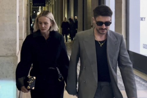 Carey Mulligan and Marcus Mumford leave Costes Hotel in Paris, January 2024 2