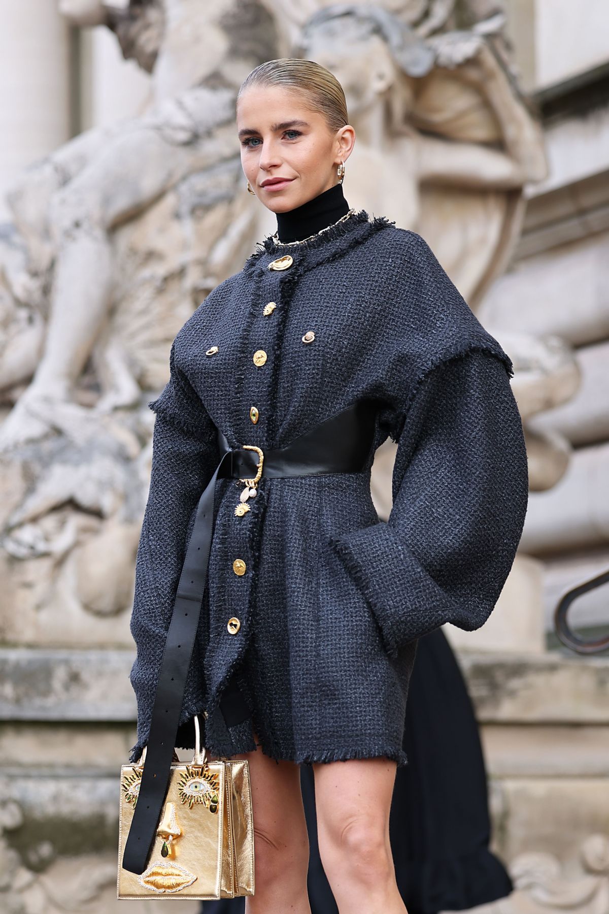 Caroline Daur at Schiaparelli Spring/Summer 2024 Show at Paris Fashion Week, January 2024