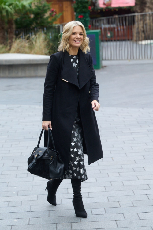 Charlotte Hawkins Arrives at Global Radio Studios in London, January 2024