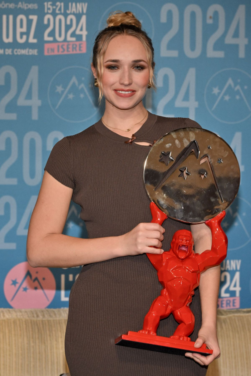 Chloe Jouannet at 27th Alpe d'Huez Film Festival Closing Ceremony, January 2024